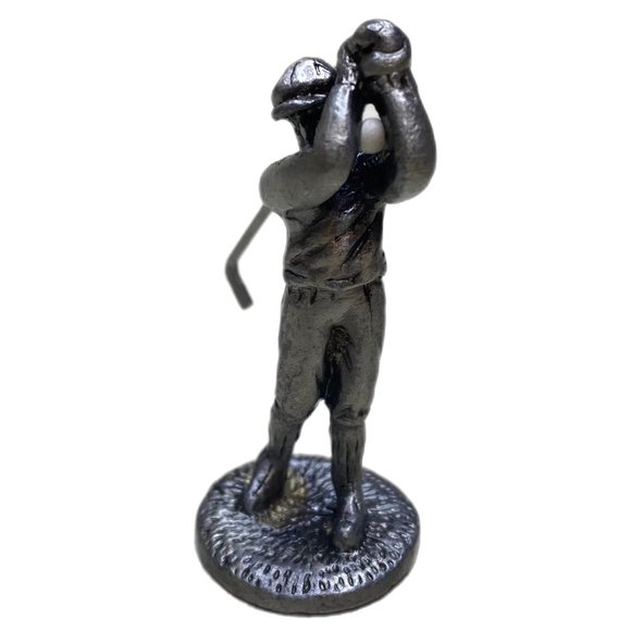 Golfer Figurines in Collectible Pewter Metalware - Picture 9 of 12